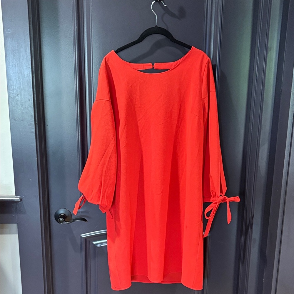 Skies Are Blue Bold Red Dress